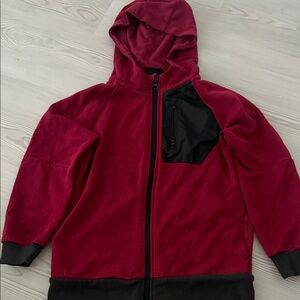Athletic Works Maroon and Black Kids Jacket